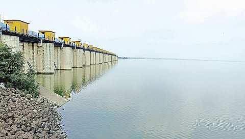 चिंचणी येथील घोड धरण. (छाया : बापू जाधव)