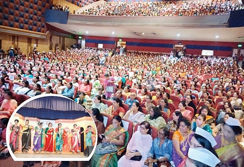 दै. पुढारी कस्तुरी क्लब अप्सरा आली लावणीचा बहारदार कार्यक्रम : ठसकेबाज लावण्यांवर कस्तुरींनी धरला ठेका