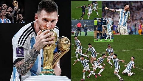 FIFA World Cup 2022 : विश्वविजेत्या अर्जेंटिनाचे सुवर्णक्षण (Photo)