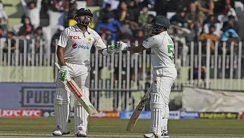 Pakistan vs England 1st Test : पाकिस्तानच्या तिघांची शतके; ७ बाद ४९९ धावा