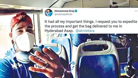 ‘माझी बॅग तेवढी लगेच आणा’; मोहम्मद सिराजचे ट्विट चर्चेत