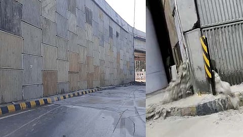 उड्डाणपुलातून निघाली राख