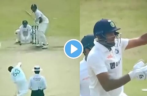 Ashwin One Handed Six : अश्विनने ठोकला ‘एकहाती’ गगनचुंबी षटकार, भलेभले गारद! (Video)