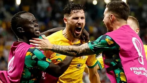 FIFA WC Australia Vs Denmark : ऑस्ट्रेलियाचा डेन्मार्कला दणका; राऊंड ऑफ १६ मध्ये केला प्रवेश