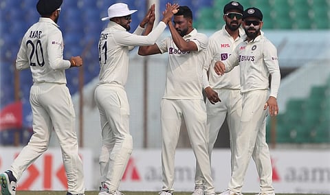 INDvsBAN Test : सिराज, कुलदीपच्या मा-यापुढे बांगलादेशी फलंदाजांचे लोटांगण!