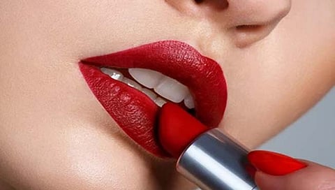Red lipstick