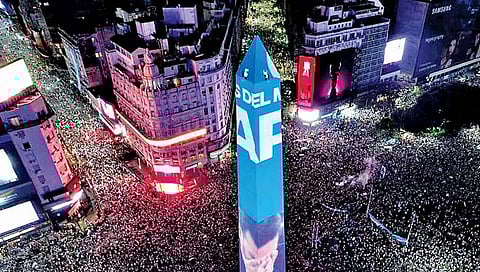 Fifa world cup : मेस्सी… मेस्सी..! अर्जेंटिना आनंदोत्सवात धुंद