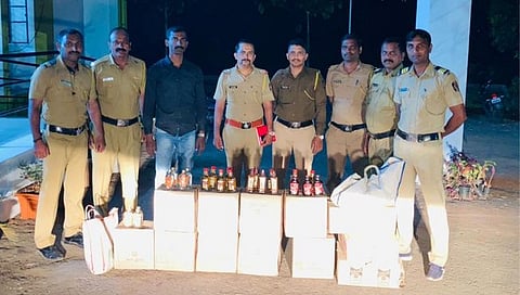 सातारा : कुडाळ येथील ढाब्यावर छापा, ७० हजारांची दारु जप्त