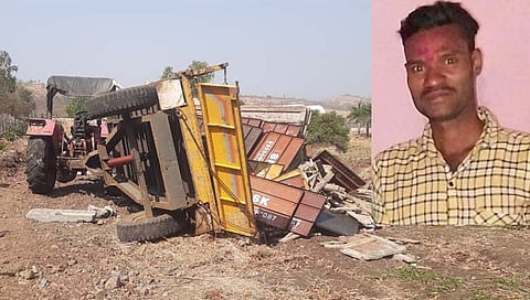 कोल्हापूर : सादळे-मादळे घाटात ट्रॅक्टर उलटला; चालक ठार