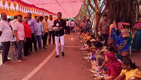 कोल्हापूर : मुरगूडात हजारो भाविकांच्या उपस्थितीत अंबाबाई मंदिर वास्तुशांती सोहळा संपन्न