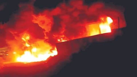 सांगली : मिरज एमआयडीसीत प्लास्टिक कंपनीला आग