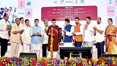 कोल्हापूर : बास्केट ब्रिज-शिवाजी पूल रस्ता केंद्र निधीतून : नितीन गडकरी