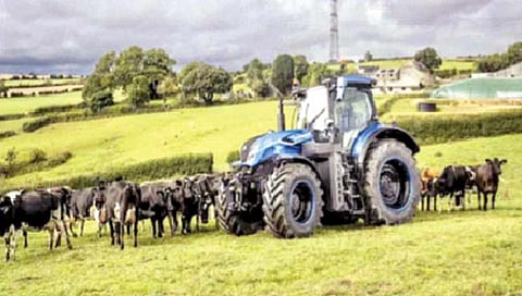 Tractor running on liquid methane