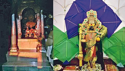 अंबाबाई मंदिर किरणोत्सवास प्रारंभ; पहिल्याच दिवशी सुवर्ण किरणांचा चरण स्पर्श