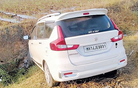 जांबूतला धोकादायक वळणावर अपघात; सुदैवाने जीवितहानी नाही