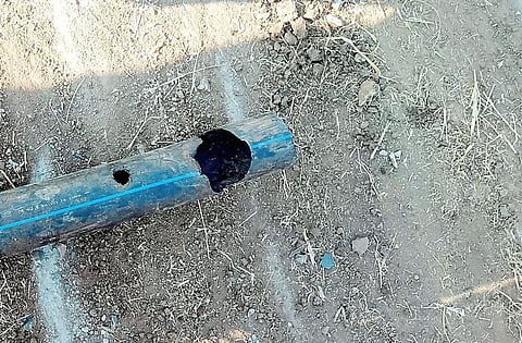 जलवाहिन्या उंदरांनी कुरतडल्या; खामगाव मावळ पाणी योजनेची सुरू होण्याआधीच दुरवस्था