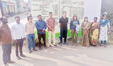 लोणी-धामणी : परदेशी पाहुण्यांना पडली धामणीची भुरळ; गावकर्यांच्या कामाची केली स्तुती