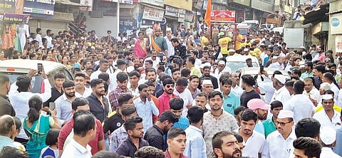 ‘महाराष्ट्र केसरी’ शिवराज राक्षेंची थाटात मिरवणूक; राजगुरुनगरला फटाक्यांची आतषबाजी