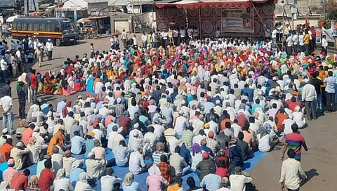 सांगली : थकीत कब्जेपट्टीच्या नोटीसी विरोधात चांदोली धरणग्रस्तांचा इस्लामपुरात मोर्चा