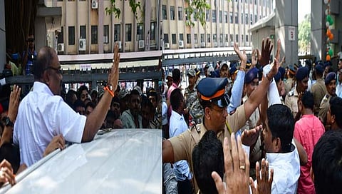 म्हाडा कार्यालयाबाहेर ठाकरे गटाचे ठिय्या आंदोलन; किरीट सोमय्याविरोधात कार्यकर्ते आक्रमक