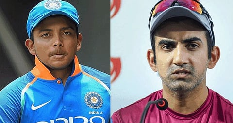 Gautam Gambhir : ‘पृथ्वी शॉला योग्य मार्गावर आणा’, संघ व्यवस्थापनाला गौतमचा ‘गंभीर’ सल्ला