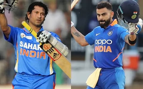 सचिन तेंडुलकर आणि विराट कोहली ( संग्रहित छायाचित्र)