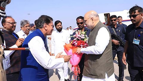 कोल्हापूर : गृहमंत्री अमित शहा यांचे आगमन (व्हिडिओ)