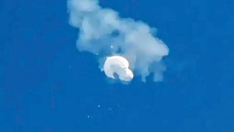 चीनच्या स्पाय बलूनवर अमेरिकेचा एअर स्ट्राईक