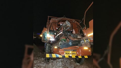 आप्पाचीवाडी फाट्यानजीक मालवाहू ट्रकचा अपघात: पालघरच्या तरुणाचा जागीच मृत्यू