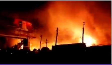 Assam : बाजारपेठत भीषण आग; तब्बल १५० दकाने जळून खाक