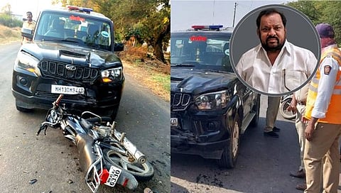 सांगोला : आमदार शहाजीबापू पाटील यांच्या ताफ्यातील गाडीचा अपघात; एक ठार