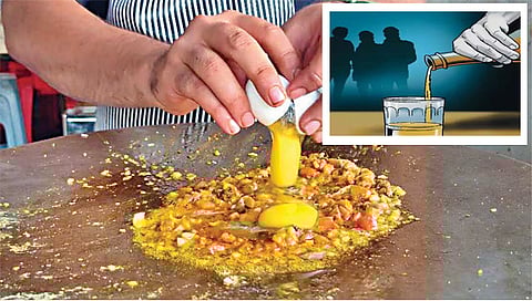 अंडाभुर्जी गाड्या आणि दारु विक्री www.pudhari.news