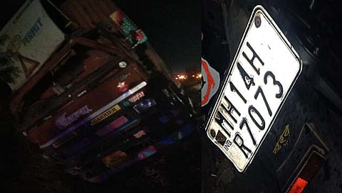 पुणे : बेल्हा-जेजुरी राज्य मार्गावर भीषण अपघात; माय लेकासह तीन ठार