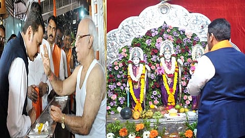 नागपूर : फडणवीसांनी प्रभू श्रीरामाचे दर्शन घेत केली पूजा
