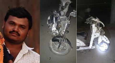 जळगाव : अपघातात तरुण जागीच ठार झाला असून दोन्ही वाहनाचे नुकसान झाले आहे. (छाया: चेतन चौधरी)