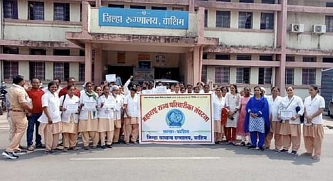 वाशिम : जुनी पेन्शनच्या संपामुळे शासकीय कार्यालयात शुकशुकाट; कामकाज ठप्प