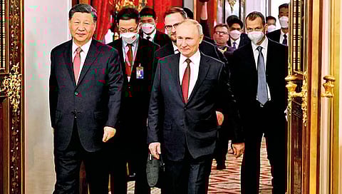 किशिदा युक्रेनमध्ये तर जिनपिंग रशिया दौर्यावर