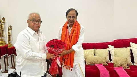 आ. प्रकाश सोळंके यांनी घेतली तेलंगणाचे मुख्यमंत्री के. चंद्रशेखर राव यांची भेट