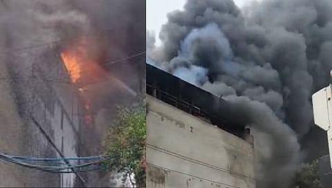 Delhi Fire : दिल्लीतील कारखान्याला भीषण आग; अग्निशमन दलाच्या २५ गाड्या घटनास्थळी