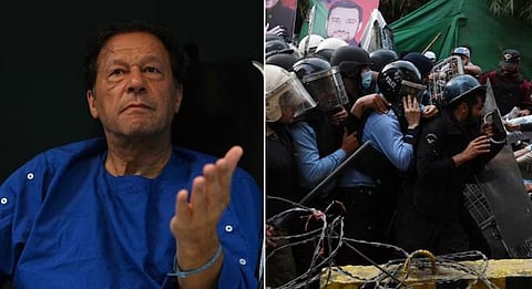 इम्रान खान यांनी अटक टाळण्यासाठी पुन्हा लावली कार्यकर्त्यांची ‘फिल्डींग’