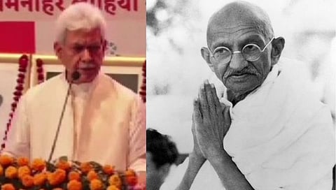 Jammu Kashmir LG Manoj Sinha : महात्मा गांधींकडे नव्हती कायद्याची डिग्री; जम्मू काश्मीरच्या राज्यपालांचे वादग्रस्त वक्तव्य