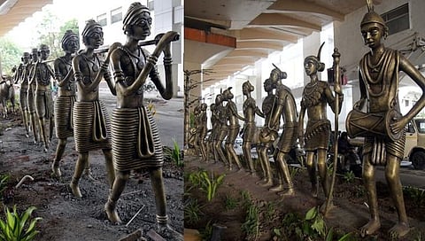 नागपूर : उज्ज्वलनगर मेट्रो स्टेशनखाली आदिवासींची गौरवशाली परंपरा