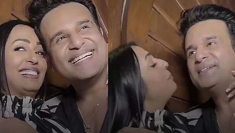 Kashmera Shah with Krushna Abhishek