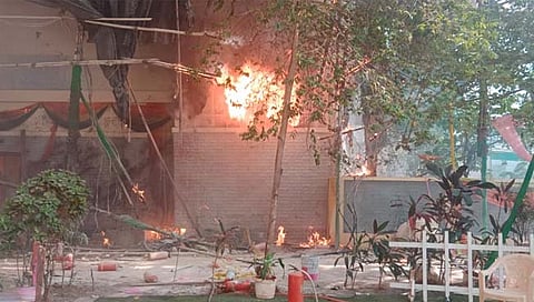 गोरेगाव फिल्मसिटीमधील टीव्ही मालिकेच्या सेटला आग