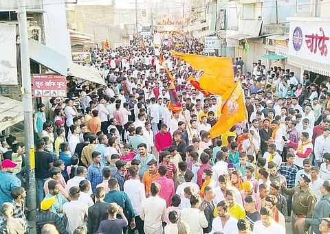 नगर : शिवजयंती ! डीजेचा दणदणाट… मर्दानी खेळ शिवप्रेमींचे आकर्षण