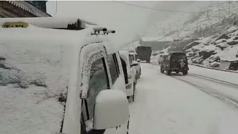 Sikkim snow fall