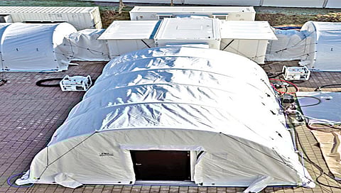 इन-फ्लेटेबल टेंट www.pudhari.news