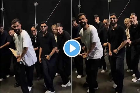 Virat Kohli Dance: बॅटींग स्टाईलमध्ये विराटचा डान्स व्हायरल! नॉर्वेच्या ग्रुपनेही धरला ठेका(Video)