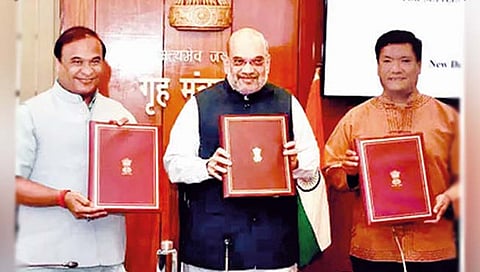 आसाम-अरुणाचल प्रदेश सीमाप्रश्न संपुष्टात; गृहमंत्री शहांच्या उपस्थितीत ऐतिहासिक करार