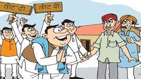 बेळगाव : हल्याळ्यात घुमतोय मराठीत प्रचार!